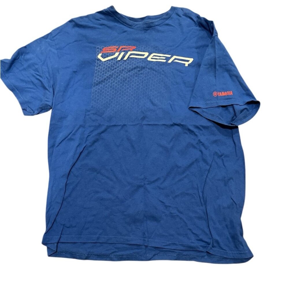 Yamaha Racing T Shirt Blue Short Sleeve Crew Neck Mens 2XL SR Viper